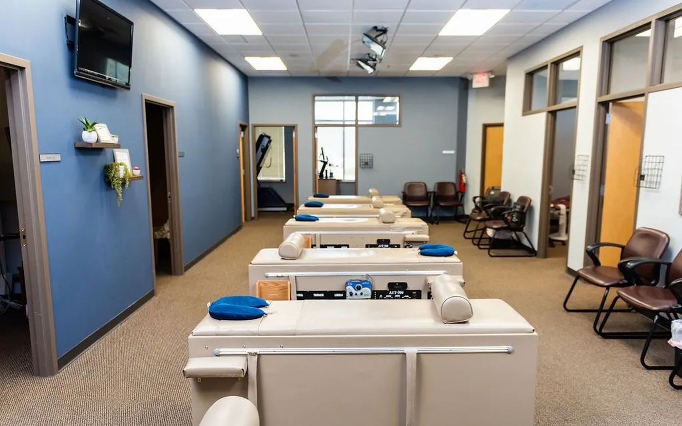 The adjusting room at Brookfield Chiropractic